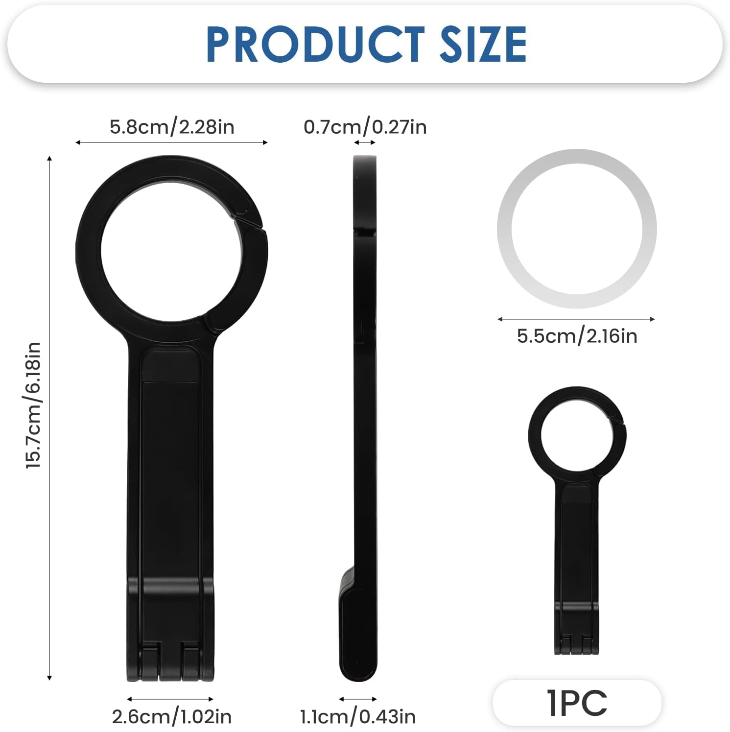 Magnetic Pocket Phone Tripod Stand,Ma30 Mini Portable Cell Phone Holder | with Strong Magnet, Aluminium Maglock Smartphone Quick Mount Compatible with Iphone 17 16 15 14 13 12 Series